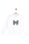 NK Kids Kız Çocuk Sweat Ekru-Gri 4-8 Yaş 39530