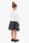 NK Kids Kız Çocuk Sweat Ekru-Gri 4-8 Yaş 39530