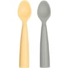 OiOi Nam Nam Kaşık 2 li - Mellow Yellow/Powder Grey