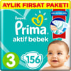 Prima Aktif Bebek Aylık Fırsat Paketi No:3 6-10 Kg 156 Adet