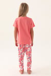 RolyPoly Kız Çocuk Çiçek Baskılı Pijama Takımı Pembe RP3410-2