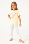 RolyPoly Kız Çocuk Donut Baskılı Pijama Takımı Limon Çiçeği RP3101-2