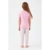 RolyPoly Kız Çocuk Donut Baskılı Yazlık Pijama Takımı Pembe RP3101-2