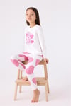 RolyPoly Kız Çocuk Pijama Takımı Krem Karanfil RP3471-2