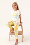 RolyPoly Kız Çocuk Pijama Takımı Krem RP3394-2