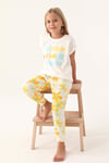 RolyPoly Kız Çocuk Pijama Takımı Krem RP3394-2