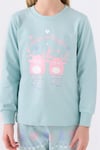 RolyPoly Kız Çocuk Pijama Takımı Su Yeşili RP3486-2