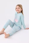 RolyPoly Kız Çocuk Pijama Takımı Su Yeşili RP3486-2