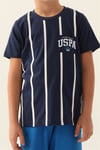 U.S.Polo Erkek Çocuk Bermuda Takım Koyu İndigo US1756-4
