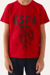 U.S.Polo Erkek Çocuk Pijama Takımı Kırmızı US1739-4