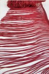 Bordo 15 Cm Saçak Şerit Püskül