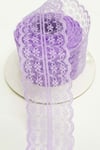 Lila Çift Taraflı Dantel 5 cm