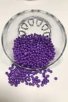 Menekşe Rengi Kum Boncuk Orta Boy 4 mm 50 gr