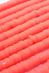 Neon Turuncu Fimo Boncuk 6mm