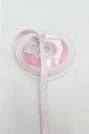 Pembe Grogren Kurdele Bebek Temalı 1,5 Cm