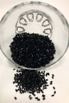 Siyah Burgulu Kesme Boncuk (2-2,5mm)