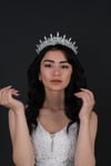 Trend Model Gümüş Taşlı Gelin Tacı