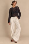 Ajurlu Crop Bluz