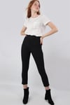 ALEXANDERGARDI BEL DETAYLI PANTOLON, SİYAH (20-CMLPNT)