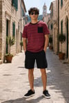 ALEXANDERGARDI Cep Detaylı Çizgili T-shirt