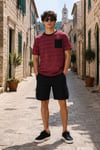 ALEXANDERGARDI Cep Detaylı Çizgili T-shirt