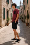 ALEXANDERGARDI Cep Detaylı Çizgili T-shirt