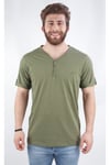 ALEXANDERGARDI ÇITÇITLI V YAKA REGULAR FIT T-SHIRT (E20-610500)