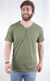 ALEXANDERGARDI ÇITÇITLI V YAKA REGULAR FIT T-SHIRT (E20-610500)