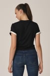 ALEXANDERGARDI ÇİZGİLİ CROP T-SHİRT (B21-32600)