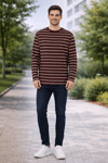 ALEXANDERGARDI ÇİZGİLİ SWEATSHİRT (E22-73201)