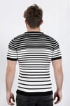 ALEXANDERGARDI ÇİZGİLİ TRIKO T-SHIRT, YEŞİL-BEYAZ  (AG504802)