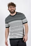 ALEXANDERGARDI ÇİZGİLİ TRIKO T-SHIRT, YEŞİL-BEYAZ  (AG504802)
