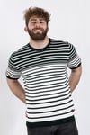 ALEXANDERGARDI ÇİZGİLİ TRIKO T-SHIRT, YEŞİL-BEYAZ  (AG504802)