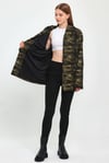 ALEXANDERGARDI KAMUFLAJ DESENLİ KAPÜŞONLU OVERSİZE HIRKA (E21-60700)