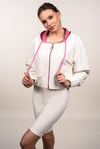 ALEXANDERGARDI KAPÜŞONLU CROP HIRKA (B21-31300)