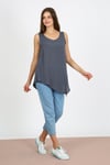 ALEXANDERGARDI KOLSUZ ASİMETRİK BLUZ (B21-35500)