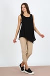 ALEXANDERGARDI KOLSUZ ASİMETRİK BLUZ (B21-35500)