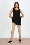 ALEXANDERGARDI KOLSUZ ASİMETRİK BLUZ (B21-35500)