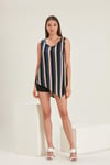 ALEXANDERGARDI KOLSUZ ASİMETRİK BLUZ (B21-35500)