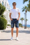 ALEXANDERGARDI Regular Fit Jean Şort 