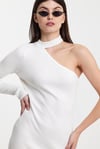 ALEXANDERGARDI TEK OMUZLU TRİKO ELBİSE(A92246-S)