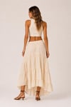 Asimetrik Kesim Boho Maxi Etek