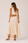 Asimetrik Kesim Boho Maxi Etek
