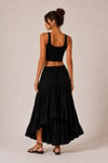 Asimetrik Kesim Boho Maxi Etek