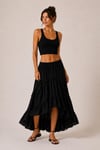 Asimetrik Kesim Boho Maxi Etek