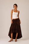 Asimetrik Kesim Boho Maxi Etek