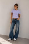 Bisiklet Yaka Basic Crop T-Shirt