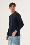 Bisiklet Yaka Basic Sweatshirt