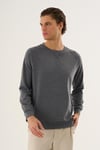 Bisiklet Yaka Basic Sweatshirt