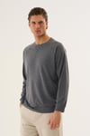 Bisiklet Yaka Basic Sweatshirt
